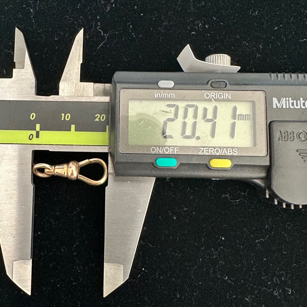 Antique rolled gold dog clip